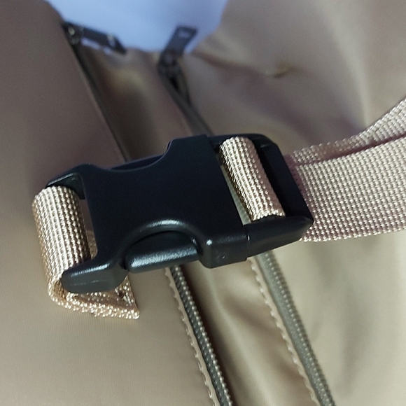 Gold trim nylon belt/cross body bag/clutch - Picture 12 of 16